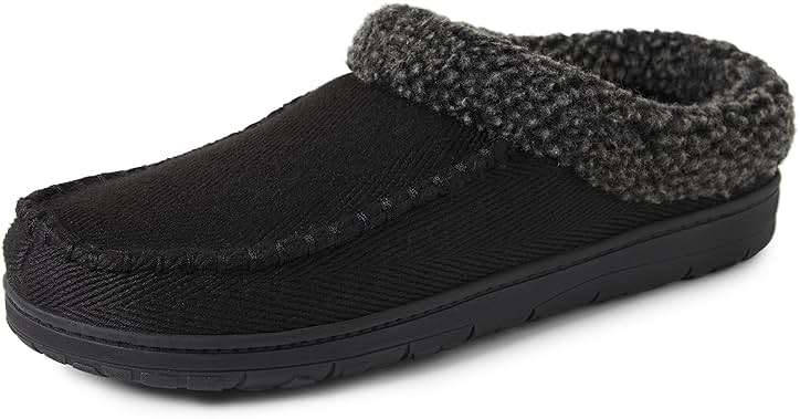 Dearfoams Men’s Brendan Indoor/Outdoor Breathable Memory Foam Clog House Shoe with Wide Widths Slipper - Image 1