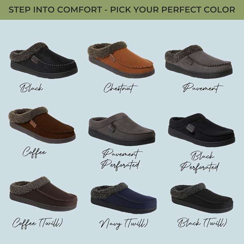 Dearfoams Men’s Brendan Indoor/Outdoor Breathable Memory Foam Clog House Shoe with Wide Widths Slipper - Image 3