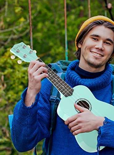Soprano Ukulele Beginner Kit 21 Inch w/Free Online Lesson Gig Bag Tuner Picks Strap, Fast to Learn - Image 8