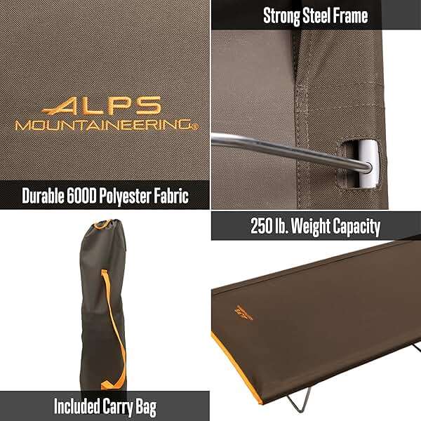 ALPS Mountaineering Lightweight Cot - Clay/Apricot - Image 2
