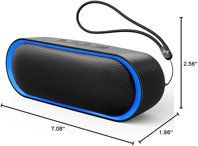LENRUE Bluetooth Speakers, Waterproof Portable Speakers with TWS, 24 Playtime, Stereo Sound, Wireless for Home Shower Pool Beach Outdoor (Black) - Image 7