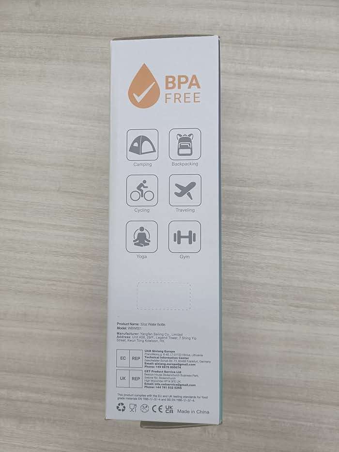 Sahara Sailor Water Bottle 32oz, Durable and Leakproof Water Bottles Motivational with Time Marker, Tritan, BPA Free, Wide Mouth with Easy Clean Brush for Gym, Travel, Home, School, Office (1 Bottle) - Image 10