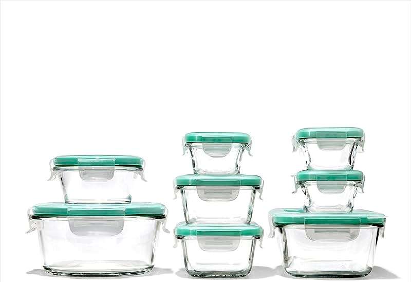 OXO Good Grips 16 Piece Glass Smart Seal Airtight Everyday Container Set - Image 1