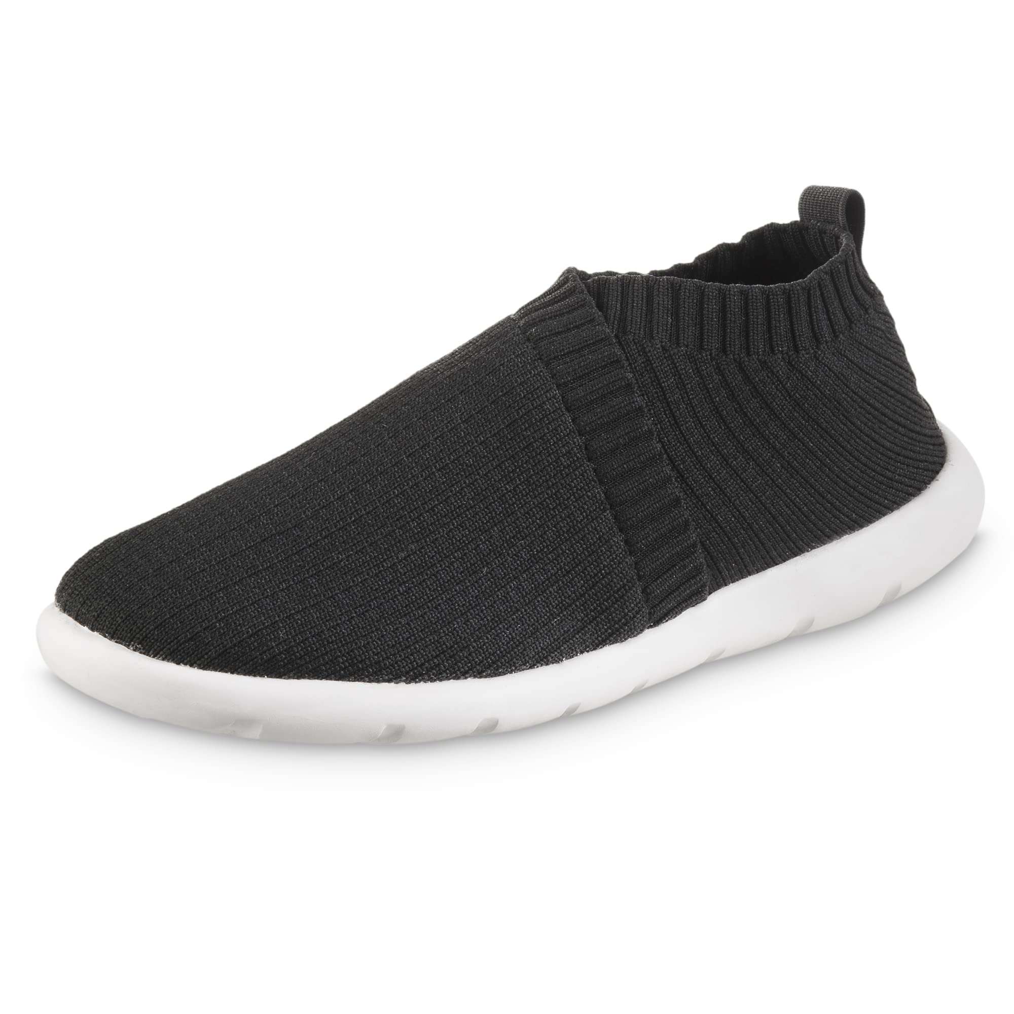 Isotoner Womens Lightweight Recycled Stretch Sport Knit Slip-on Slipper Bootie - Image 2