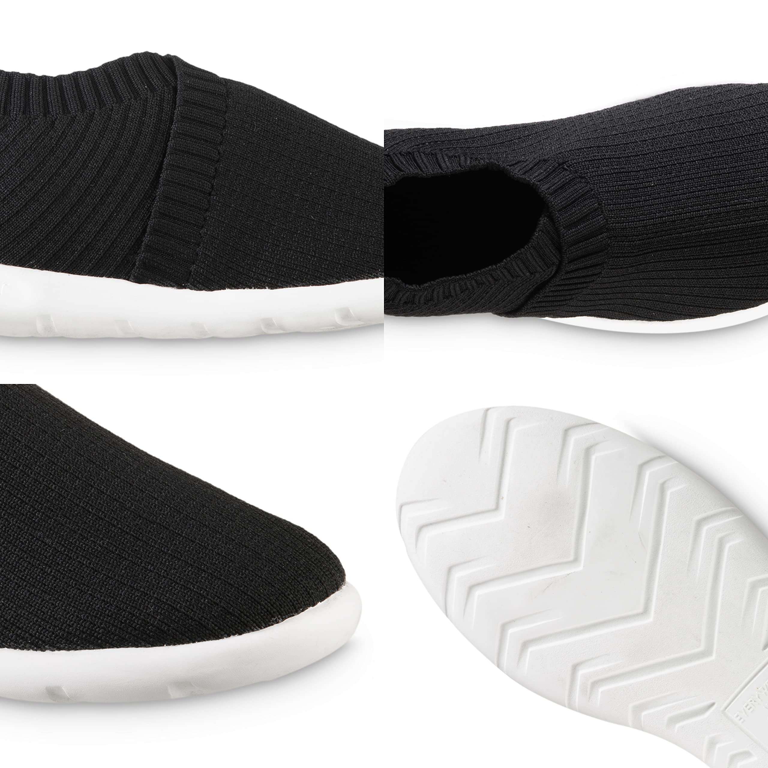 Isotoner Womens Lightweight Recycled Stretch Sport Knit Slip-on Slipper Bootie - Image 5