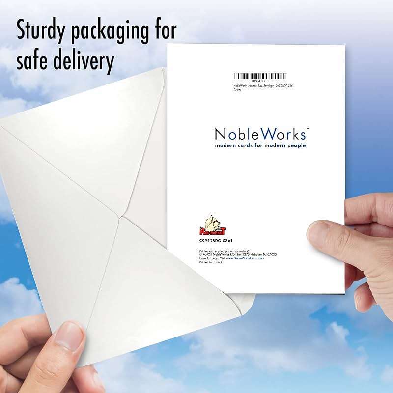 NobleWorks Dry Wit Adult Humor Style Pack of 3 Funny Hilarious Birthday Greeting Cards with Envelopes (1 Designs, 3 Each) Incorrect Password for Men C9912BDG-C3x1 - Image 6