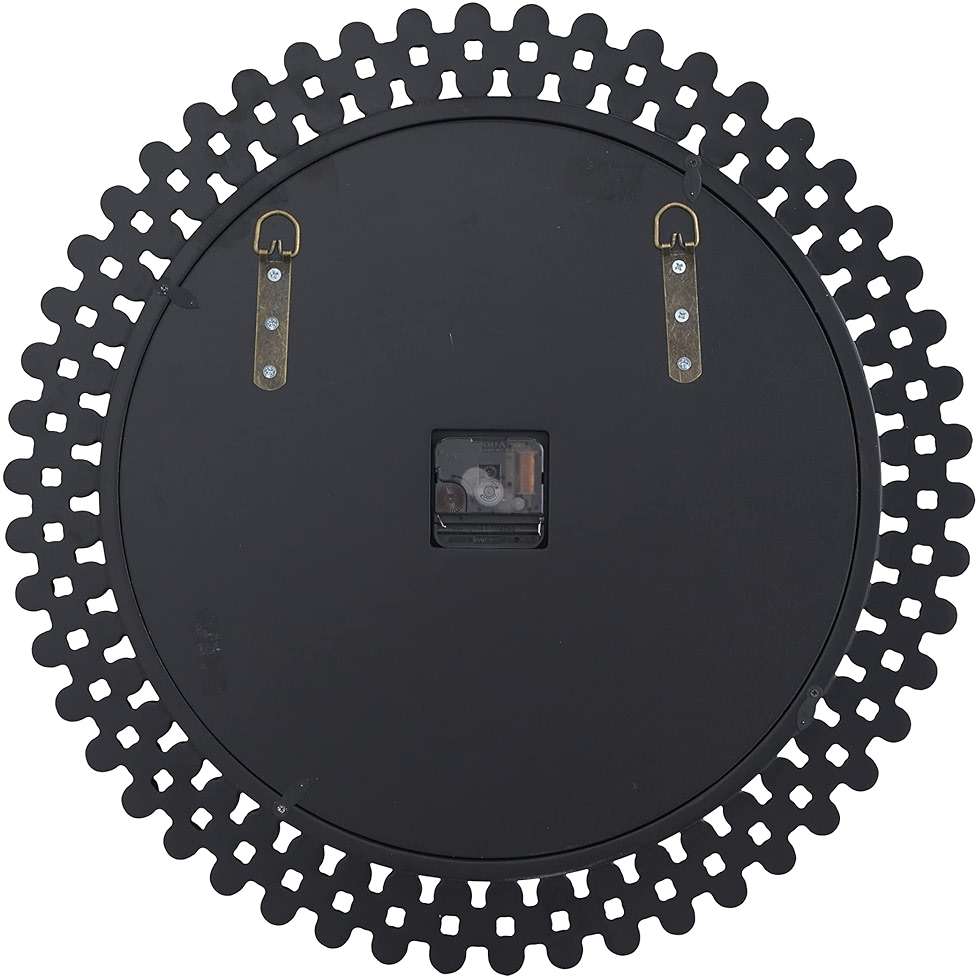 Deco 79 Glass Starburst Decorative Wall Clock Mirrored for Home and Room, 2" x 20" x 20", Silver - Image 5