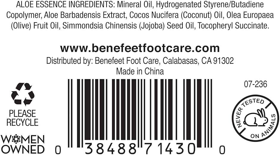 Benefeet Toeless Aloe Moisturizing Heel Socks - Effective Overnight Foot Rejuvenation, Targeted Hydration to Soften Dry Skin, Infused w/Coconut Oil, Aloe + Jojoba Seed Oil, 1 Pair (1 Pack) - Image 8