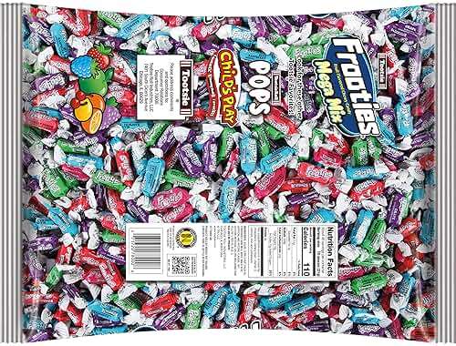 Frooties Mega Mix, Assorted Fruit Flavor Chewy Candy, 50.06oz (Pack of 1) | 450 Pieces, Over 3lb. Of Candy, Individually Wrapped, Bulk Treats, Peanut Free, Kosher, Gluten Free - Image 4
