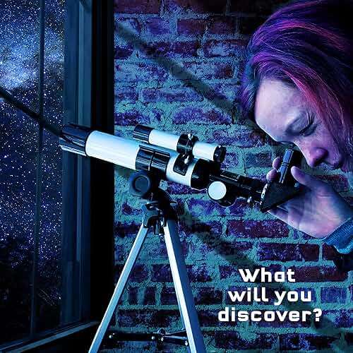 The Thames & Kosmos Telescope Essential STEM Tool | Childrens Refractor Telescope with 100x Magnification & Built-in Compass | Classic Scientific Device for Astronomical & Terrestrial Observations - Image 8