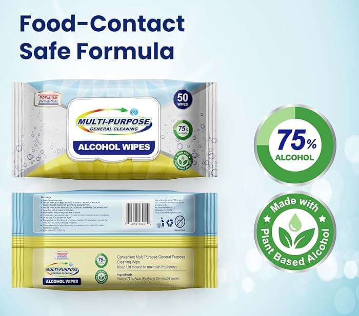 Freshnaps Restaurant & Institutional Table Cleaning Wipes – Multi-Purpose, No-Rinse, Streak-Free – 50 Count Pack, Case of 24 (1,200 Wipes Total) - Image 7