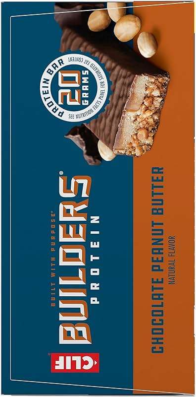 CLIF BUILDERS Protein Bars - Chocolatey Peanut Butter - 20g Plant Based Protein - Gluten Free - Non-GMO - Low Glycemic - No Artificial Sweeteners - 2.4 oz. (12 Pack) - Image 14