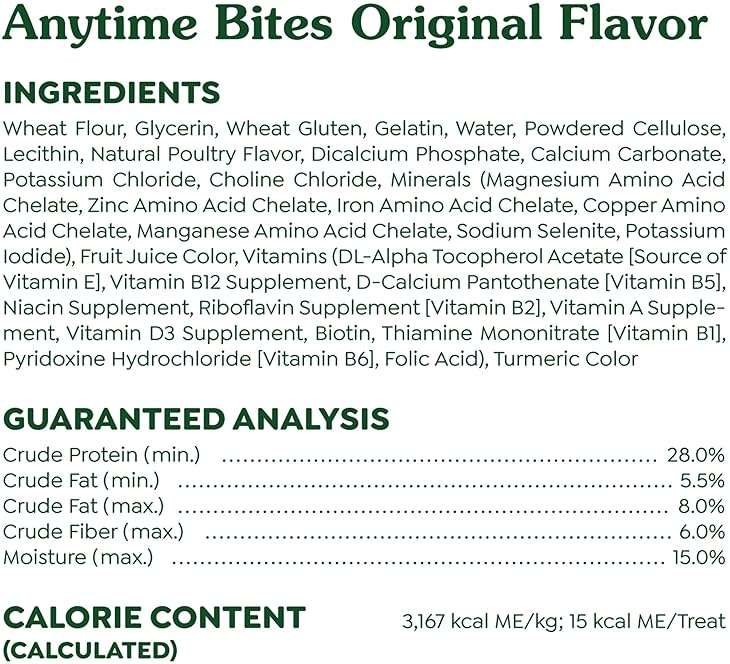 Greenies Anytime Bites Dog Treats, Original Flavor, Dog Training Treats, 24 oz. Bag - Image 6