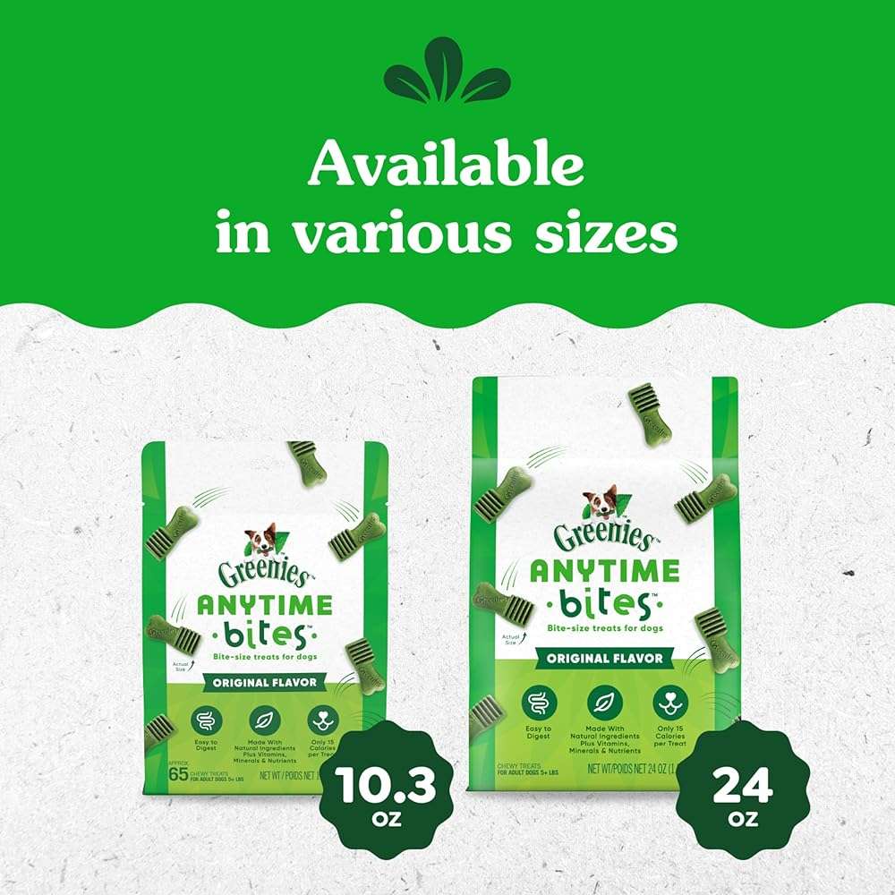 Greenies Anytime Bites Dog Treats, Original Flavor, Dog Training Treats, 24 oz. Bag - Image 10
