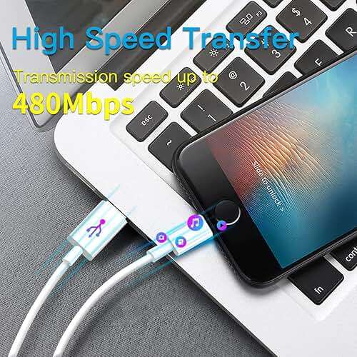 Mitesbony USB C to Lightning Cable [MFi Certified] 3Pack 6FT iPhone Charger Cord Power Delivery Type C Fast Charging Cord Compatible with iPhone 14 13 12 11 Pro Max XS Max XR X 8 iPad,White - Image 5