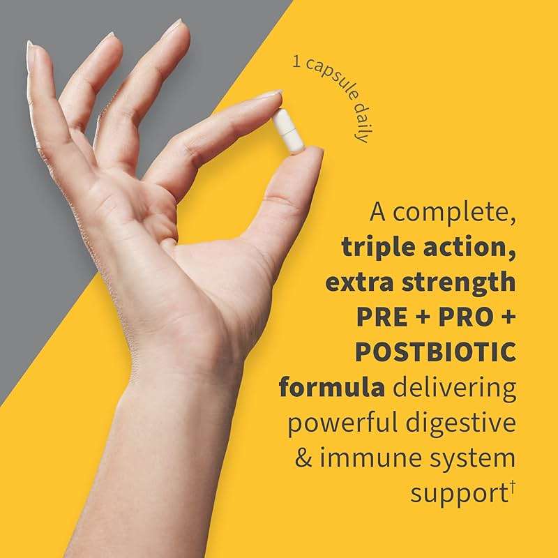 Garden of Life Dr. Formulated Pre, Post & Probiotics 100 Billion CFU Once Daily 3-in-1 Complete Probiotics, Prebiotics & Postbiotics Supplement for Women and Men – Extra Strength, 30 Day Supply - Image 5