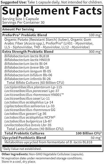 Garden of Life Dr. Formulated Pre, Post & Probiotics 100 Billion CFU Once Daily 3-in-1 Complete Probiotics, Prebiotics & Postbiotics Supplement for Women and Men – Extra Strength, 30 Day Supply - Image 7