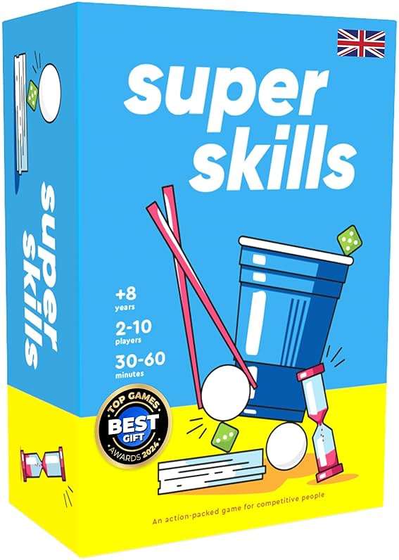 Super Skills - Action Game for Competitive People - Beat Your Friends at 120 Challenges - Fun Group Activity for Family Night or Party with Kids, Teen - Image 1
