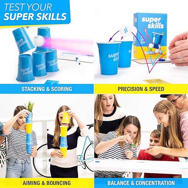 Super Skills - Action Game for Competitive People - Beat Your Friends at 120 Challenges - Fun Group Activity for Family Night or Party with Kids, Teen - Image 5