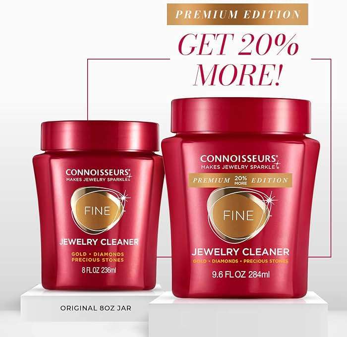 CONNOISSEURS Premium Edition Jewelry Cleaner, Value Size 9.6oz - Pick from Fine, Silver or Delicate Jewelry Cleaner - Image 5