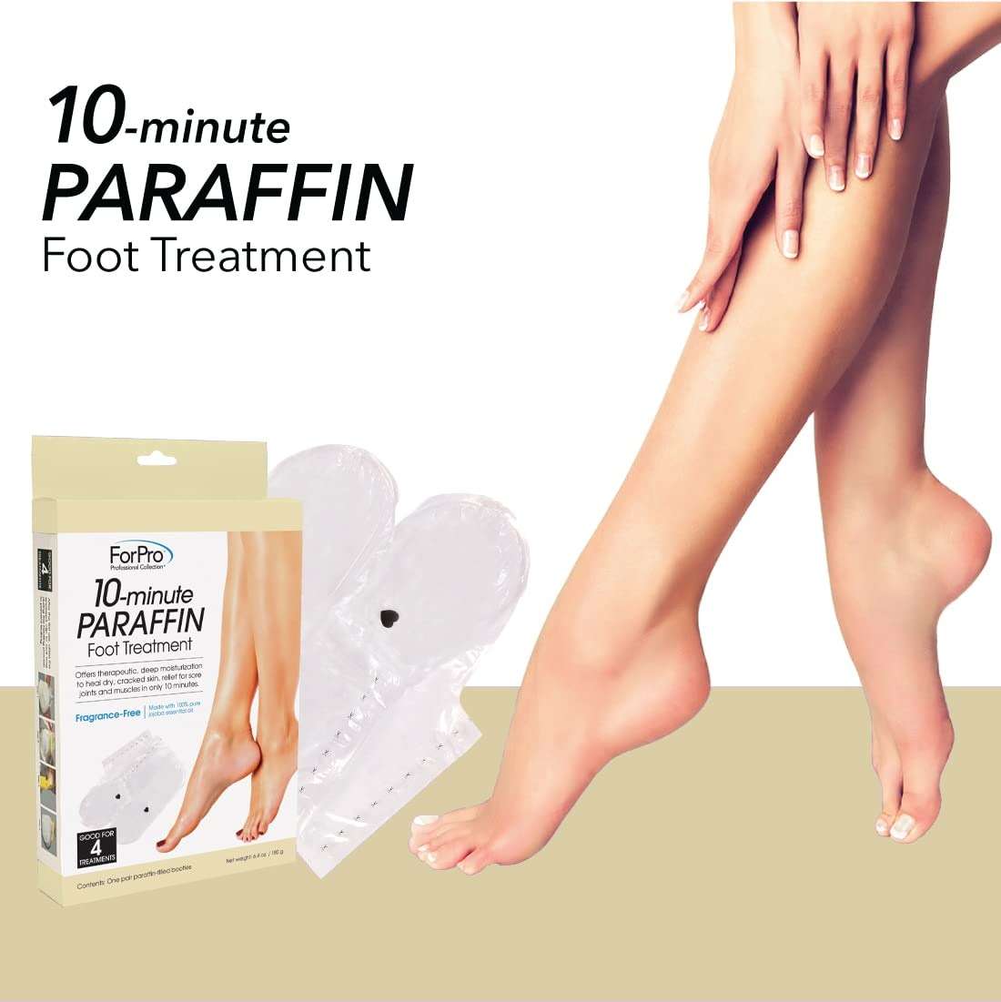 ForPro Professional Collection 10-Minute Paraffin Foot Treatment, Spa and Home Treatment Booties, Fragrance Free, One-Pair - Image 5