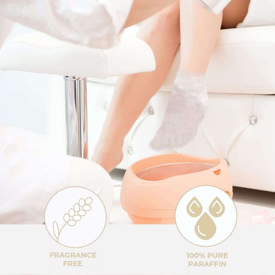 ForPro Professional Collection 10-Minute Paraffin Foot Treatment, Spa and Home Treatment Booties, Fragrance Free, One-Pair - Image 7