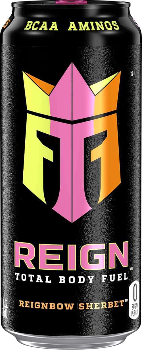 REIGN Total Body Fuel, Reignbow Sherbet, Fitness & Performance Drink, 16 Fl Oz (Pack of 12) - Image 3