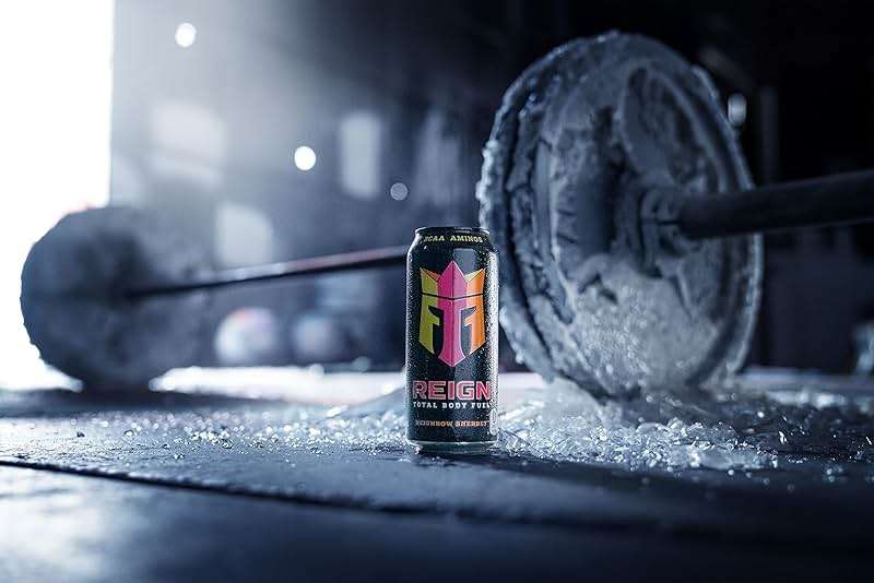 REIGN Total Body Fuel, Reignbow Sherbet, Fitness & Performance Drink, 16 Fl Oz (Pack of 12) - Image 4