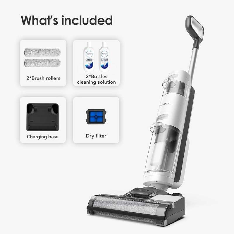 Tineco iFLOOR 3 Breeze Complete Wet Dry Vacuum Cordless Floor Cleaner and Mop One-Step Cleaning for Hard Floors - Image 8