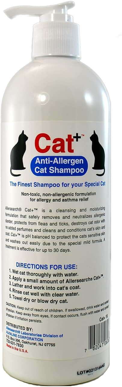 Allersearch Cat+ Anti-Allergen Cat Shampoo - Image 2