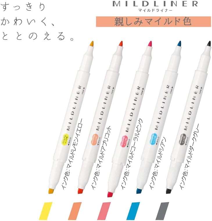 ZEBRA WKT7-N-5C-N Highlighter, Mild Friendly Color, N5 Colors - Image 6