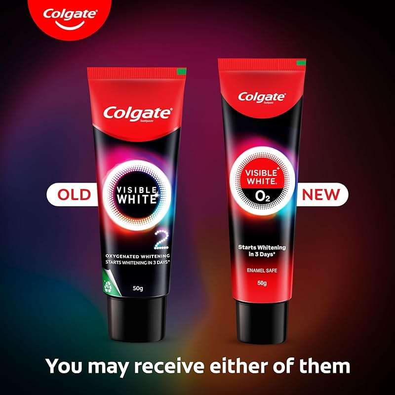 Colgate Visible White O2, Teeth Whitening Toothpaste (50g/1.7oz) - Image 2