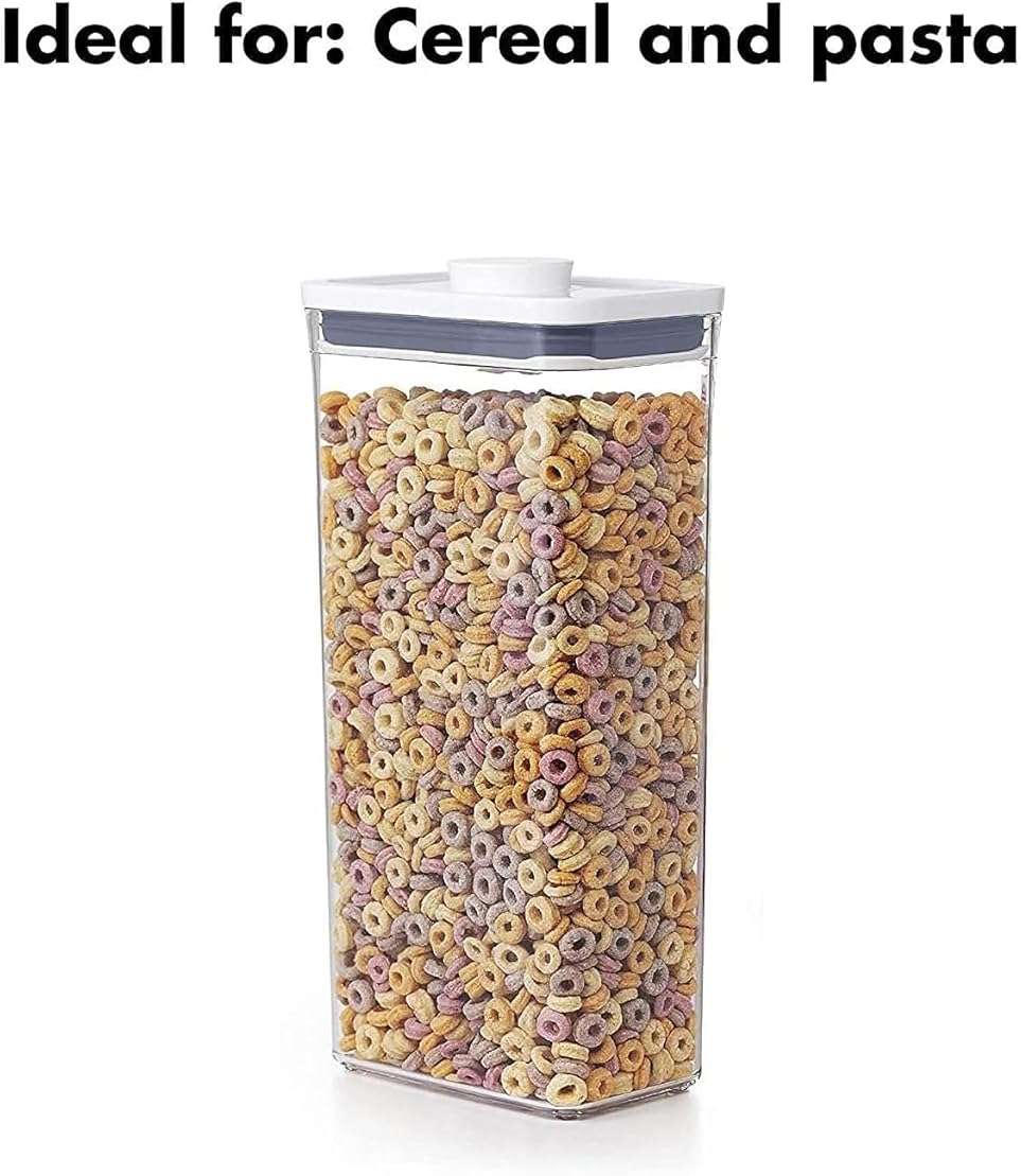 OXO Good Grips POP Container - Airtight Food Storage - 3.7 Qt Rectangle (Set of 4) for Cereal and More - Image 3