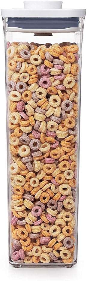 OXO Good Grips POP Container - Airtight Food Storage - 3.7 Qt Rectangle (Set of 4) for Cereal and More - Image 8