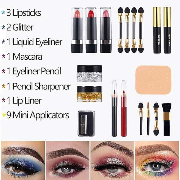 MISS ROSE M 58 Color Professional Makeup pallet, Makeup Kit for Women Full Kit, All In One Make up Kit Set, Makeup Gift Set for women girls (331Y) - Image 3
