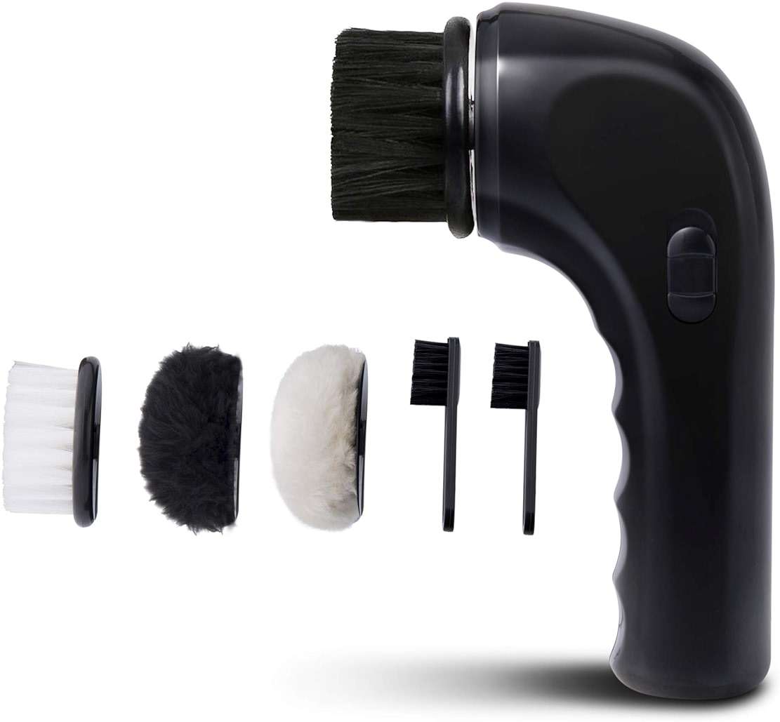 Electric Shoe Cleaner Brush, Electric Shoe Polisher Brush Shoe Shiner Dust Cleaner Portable USB Leather Cleaner Care Kit for Leather Shoes Sneaker - Image 1
