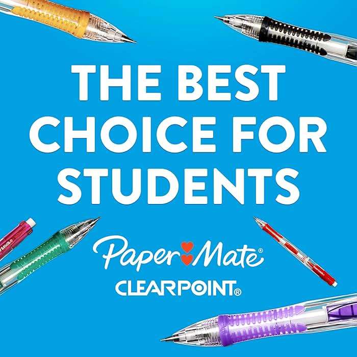 Paper Mate Clearpoint Mechanical Pencils, 0.7mm HB #2 Pencil Lead, 2 Pencils, Assorted Fashion Barrel Colors, 10 Count - Back to School Essentials, Note-Taking, Teacher Supplies - Image 2