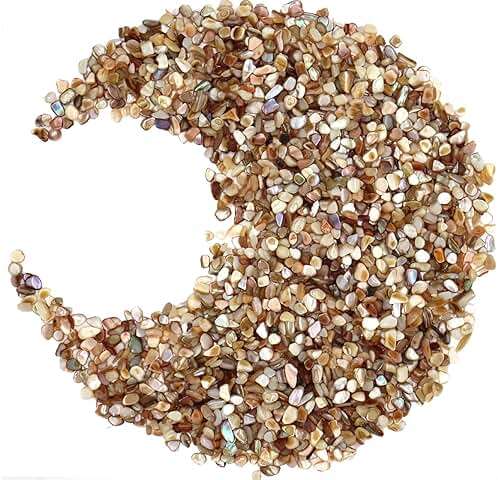 Small Mini Natural Crushed Mother of Pearl Shells for Weddings Vase Filler Home Décor, and Crafts 32 oz (2 lb), Colorful - Image 5