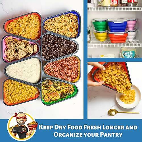 The Perfect Pizza Pack™ - Reusable Pizza Storage Container with 5 Microwavable Serving Trays - BPA-Free Adjustable Pizza Slice Container to Organize & Save Space, Red - Image 9