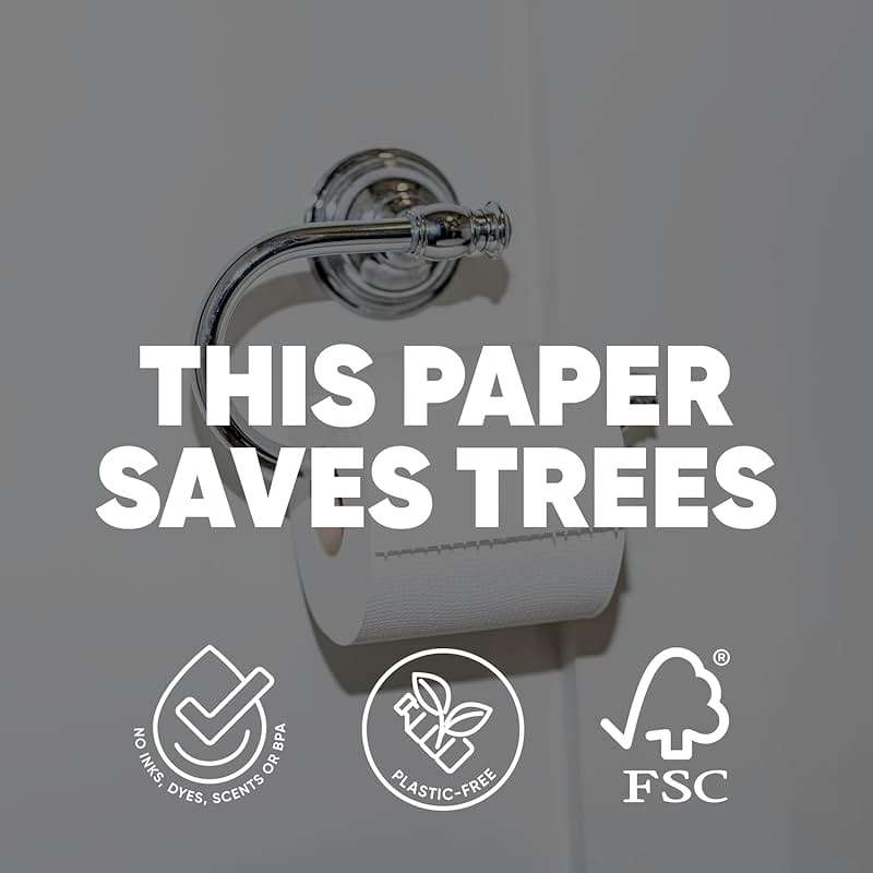 Save Trees Bamboo Toilet Paper -24 Rolls Of Septic Safe Organic Toilet Paper 3-ply, 300 Sheets Per Roll - PFAs Free, FSC Certified, Plastic & Chemical Free - For Home, Boat & RV Use - Image 6