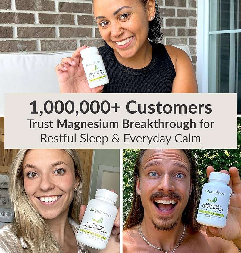 BIOptimizers Magnesium Breakthrough Supplement with 500mg - 7 Forms of Magnesium: Glycinate, Malate, Citrate, and More - Natural Support for Sleep and Cognitive Function -30 Capsules- Calming Vitamins - Image 10