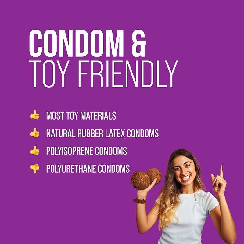 LUBELIFE Coconut Hybrid Lube –Water & Coconut Oil Personal Lubricant – Smooth, Skin-Safe Formula with Easy Clean for Privacy & Toys, 8 Fl Oz - Image 4
