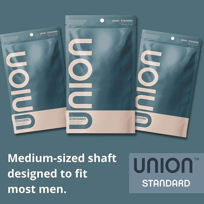 UNION Standard Condoms – Ultra-Thin Natural Latex, Lightly Lubricated, Vegan-Friendly, Body-Friendly, Medium Size for Natural Feel and Comfort, Flared Head, Flexible Design – 12 Count, Medium 54mm - Image 8