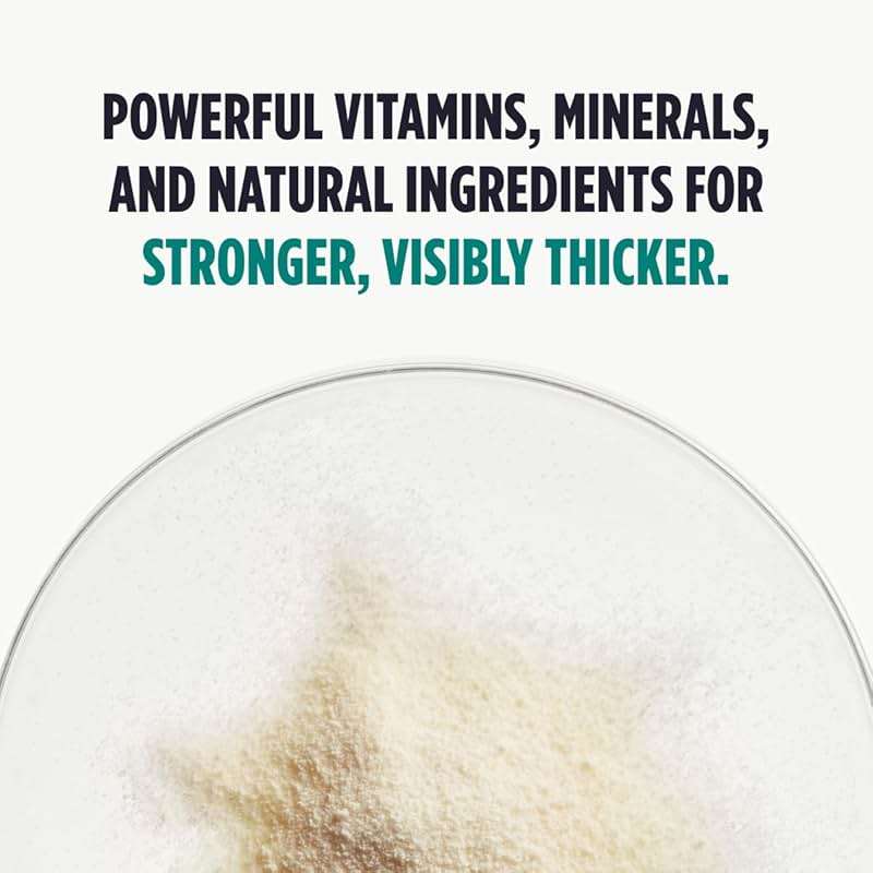 Nutrafol Men's Hair Growth Supplement and Collagen Peptides Powder, Physician-formulated for Visibly Thicker, Stronger Hair, Dermatologist Recommended - 1 Month Supply, 12 oz Bottle - Image 9