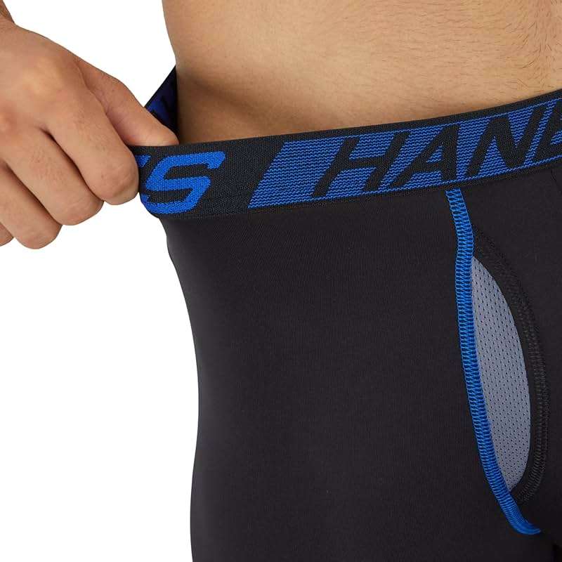 Hanes Men's Underwear Boxer Briefs Pack, 3-Pack, Total Support Pouch, Long or Short-Leg Boxer Briefs - Image 4