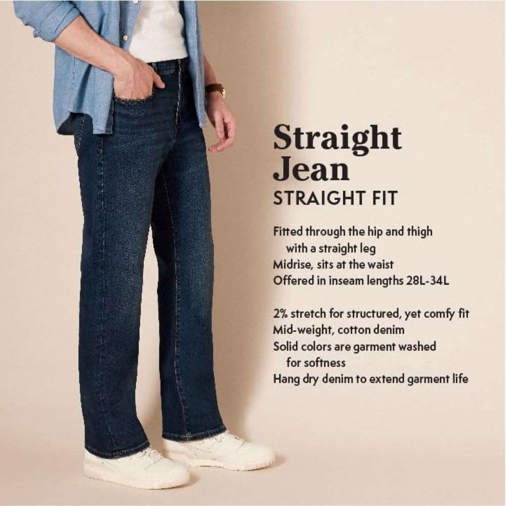 Amazon Essentials Mens Straight-Fit Stretch Jean - Image 2