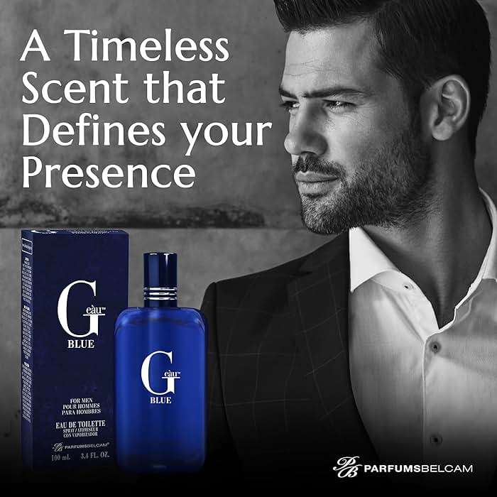 PB ParfumsBelcam G Eau Blue Eau de Toilette Spray – Men’s Cologne, Long-Lasting Summer Fragrance for Men and Teen Boys, Perfume para Hombre – 3.4 Fl Oz – Fresh Blue Scent - Image 7