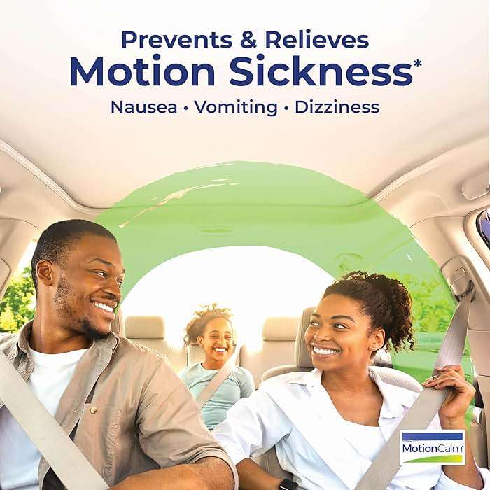 Boiron MotionCalm Relief for Nausea, Vomiting, or Dizziness associated with Motion Sickness Due to Travel, Amusement Rides, and Video Games or VR - Non-Drowsy - 60 Count - Image 4