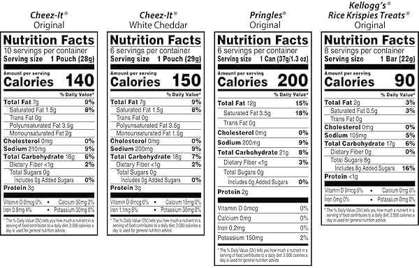 Kellogg's Cheez-It, Pringles & Rice Krispies Treats Snacks Mega Variety Pack, 30.1oz Box (30 Count) - Image 8