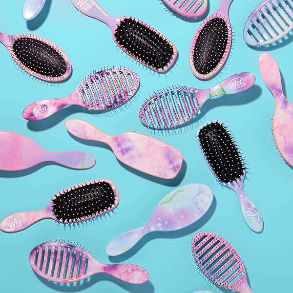 Wet Brush Original Detangler Hair Brush, Color Wash, Watermark, Ultra-Soft IntelliFlex Bristles - Detangling Hairbrush Glides Through Tangles For Wet, Dry & Damaged Hair, Women & Men - Image 11